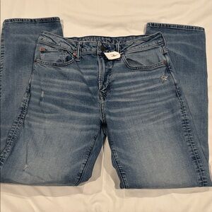 American Eagle Outfitters Men's Light Blue Straight Jeans